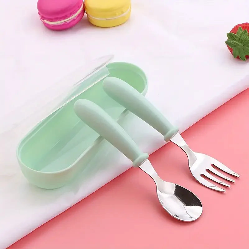 Stainless Steel Baby Spoon & Fork Set