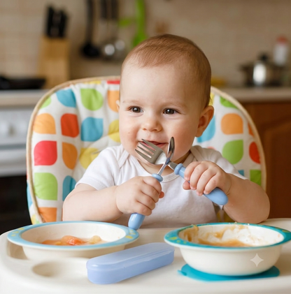 Stainless Steel Baby Spoon & Fork Set