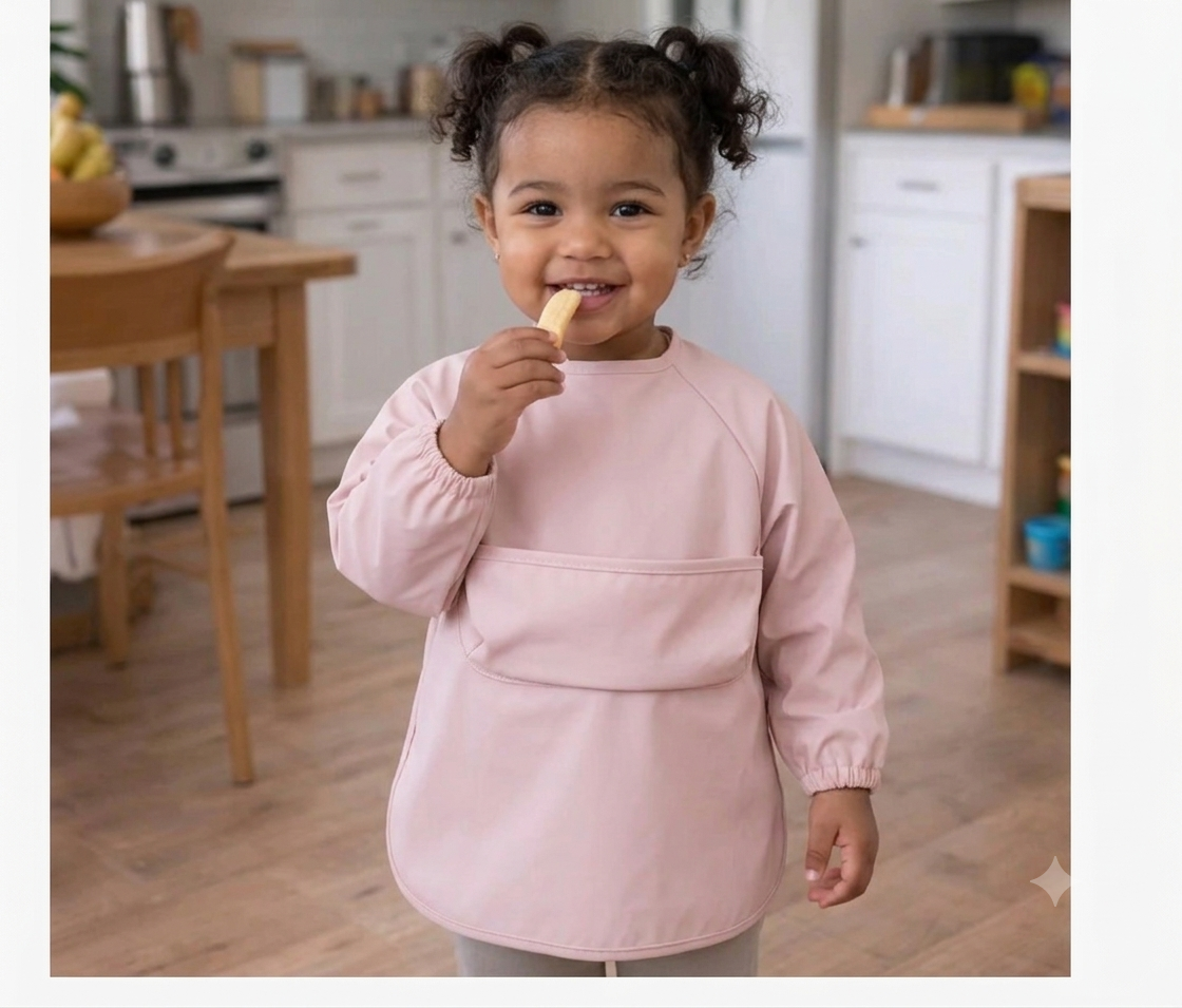 Waterproof Long Sleeve Baby Feeding Bib