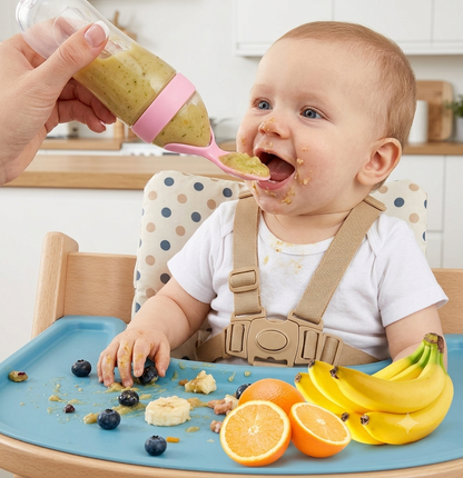Silicone Baby Feeding Spoon Bottle | BPA-Free | Perfect for Purees