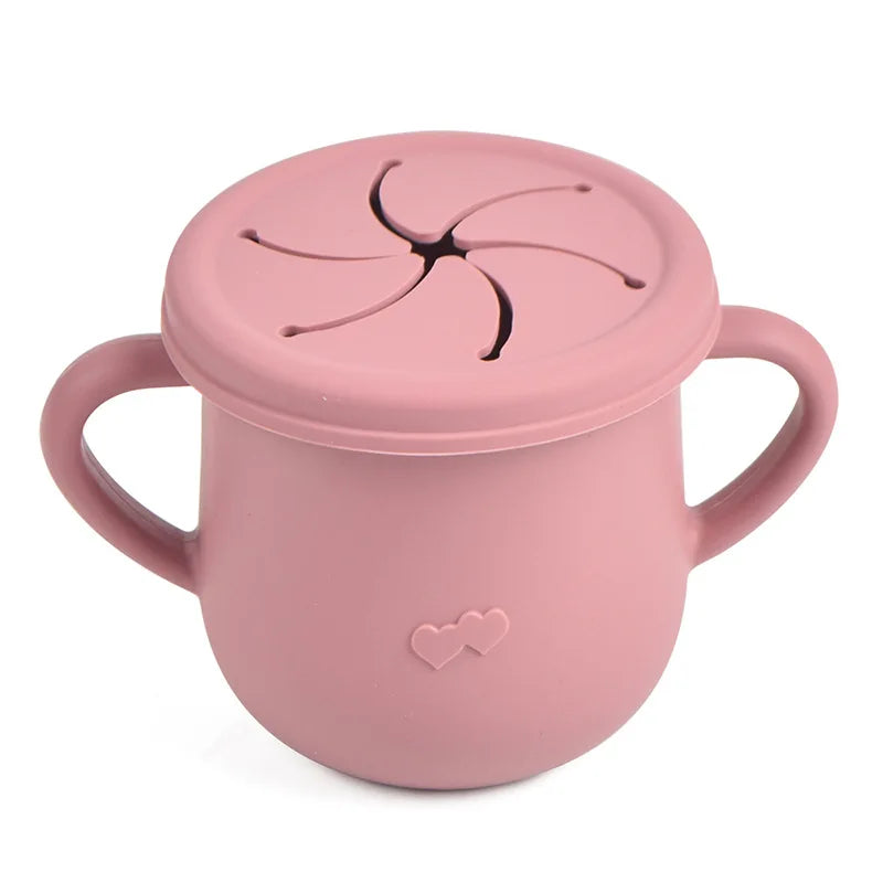 Silicone Kids Snack Cup with Lid