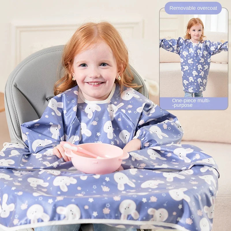 Full Coverage Baby Feeding Bib with Table Cover