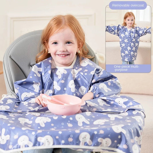 Full Coverage Baby Feeding Bib with Table Cover