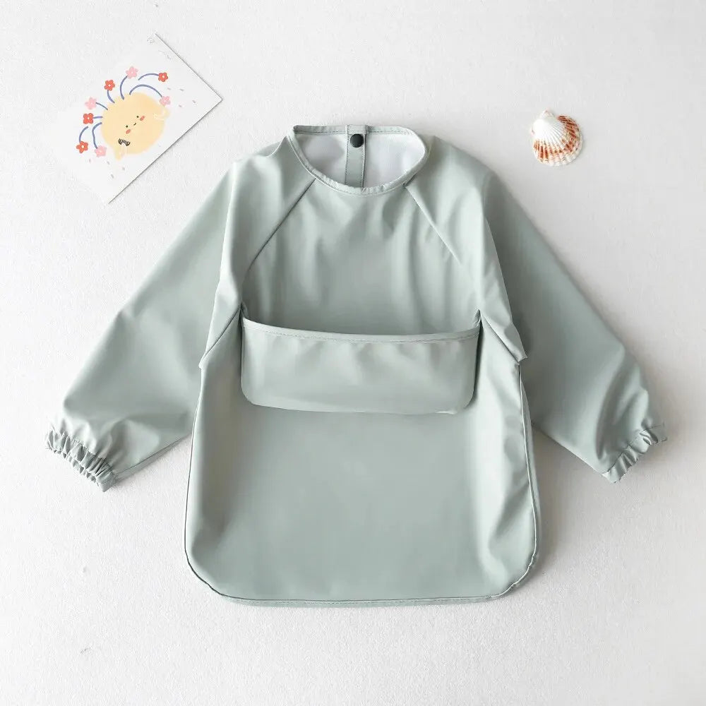 Waterproof Long Sleeve Baby Feeding Bib