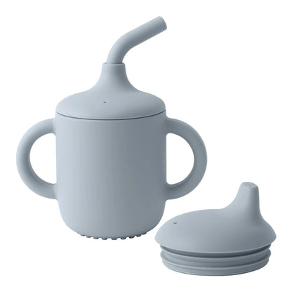 Silicone Baby Straw Cup with Lids