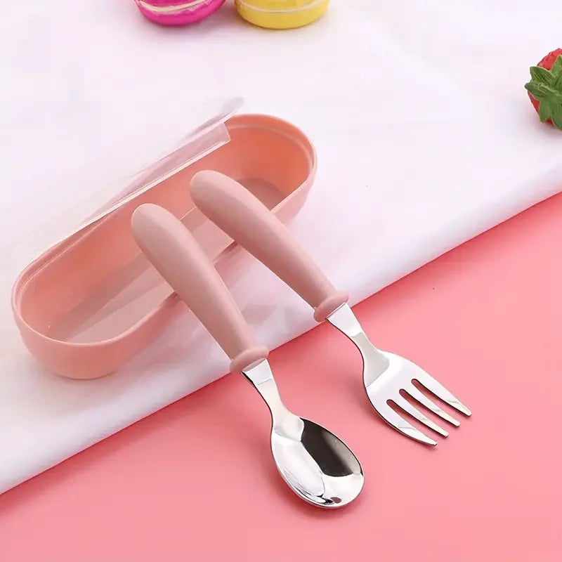 Stainless Steel Baby Spoon & Fork Set
