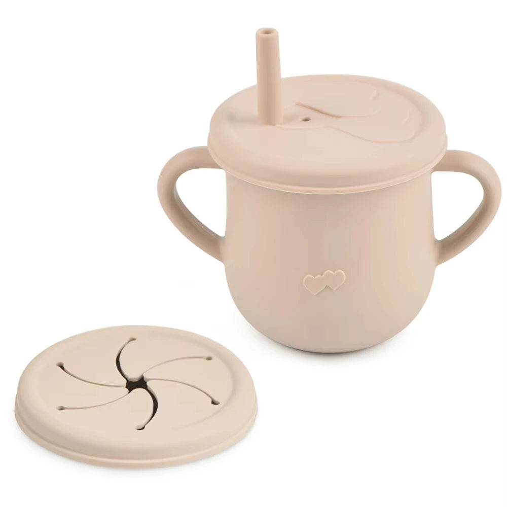 Silicone Kids Snack Cup with Lid