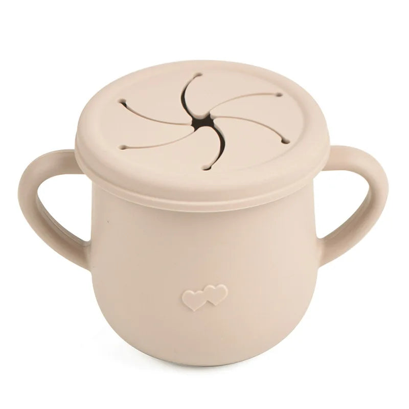 Silicone Kids Snack Cup with Lid