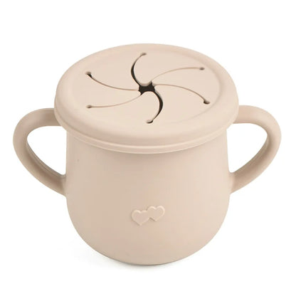 Silicone Kids Snack Cup with Lid