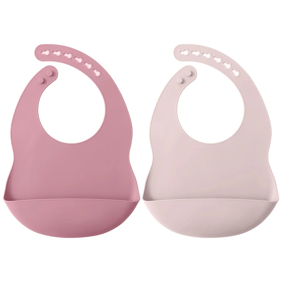 Silicone Baby Bib Set (2pcs)