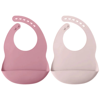 Silicone Baby Bib Set (2pcs)
