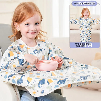 Full Coverage Baby Feeding Bib with Table Cover