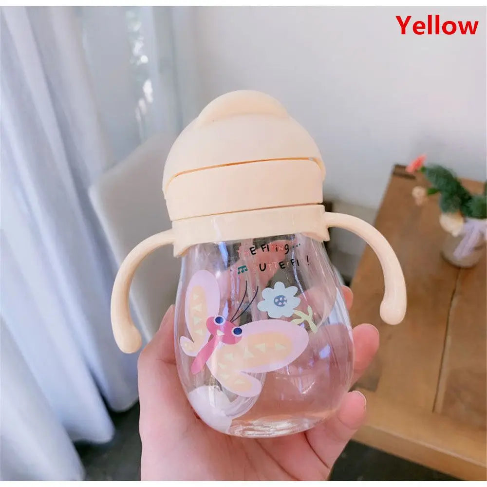 250ml Baby Straw Water Bottle with Handle