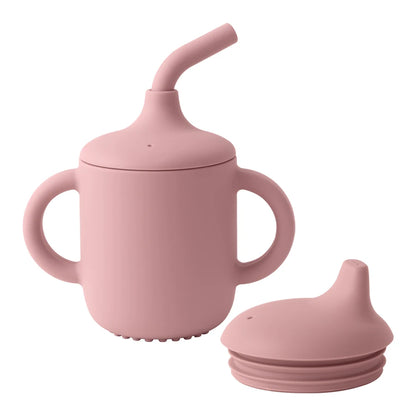 Silicone Baby Straw Cup with Lids