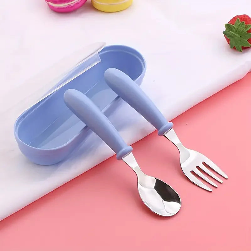 Stainless Steel Baby Spoon & Fork Set