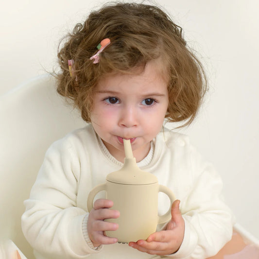 Silicone Baby Straw Cup with Lids