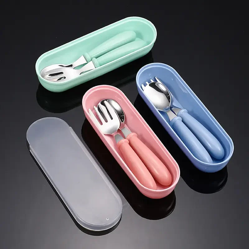 Stainless Steel Baby Spoon & Fork Set