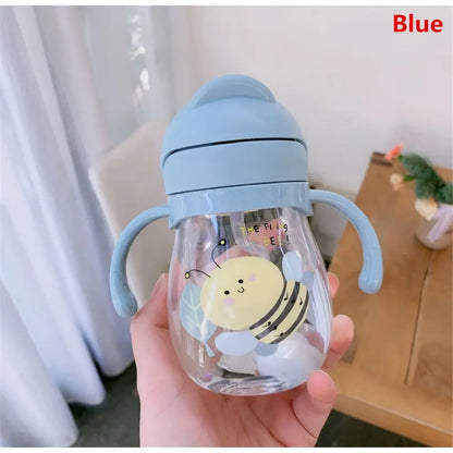 250ml Baby Straw Water Bottle with Handle
