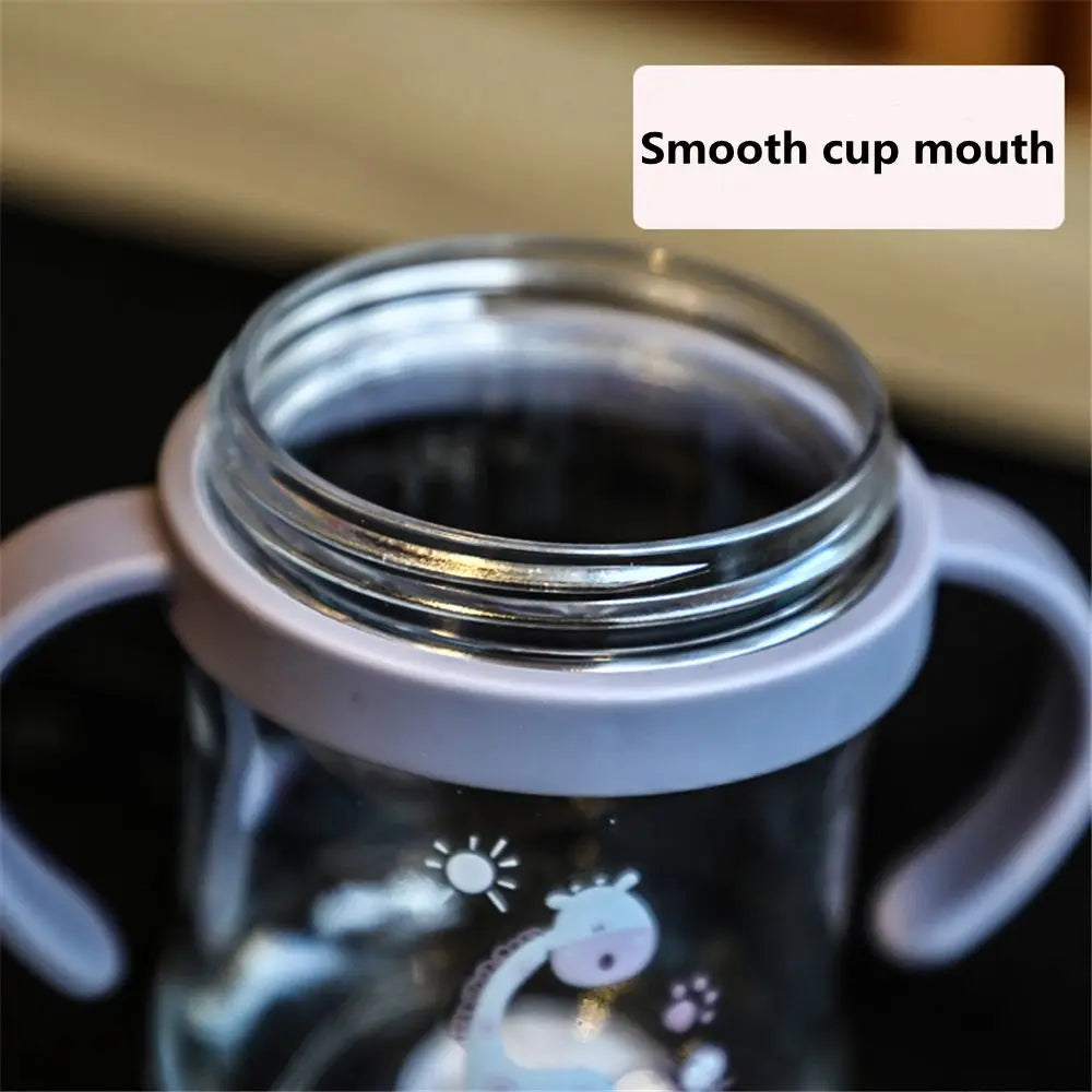250ml Baby Straw Water Bottle with Handle