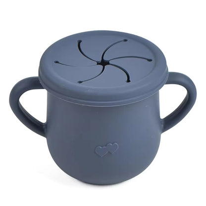 Silicone Kids Snack Cup with Lid