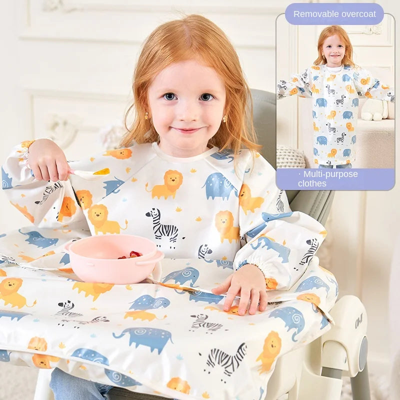 Full Coverage Baby Feeding Bib with Table Cover