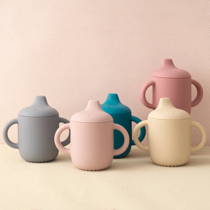 Silicone Baby Straw Cup with Lids