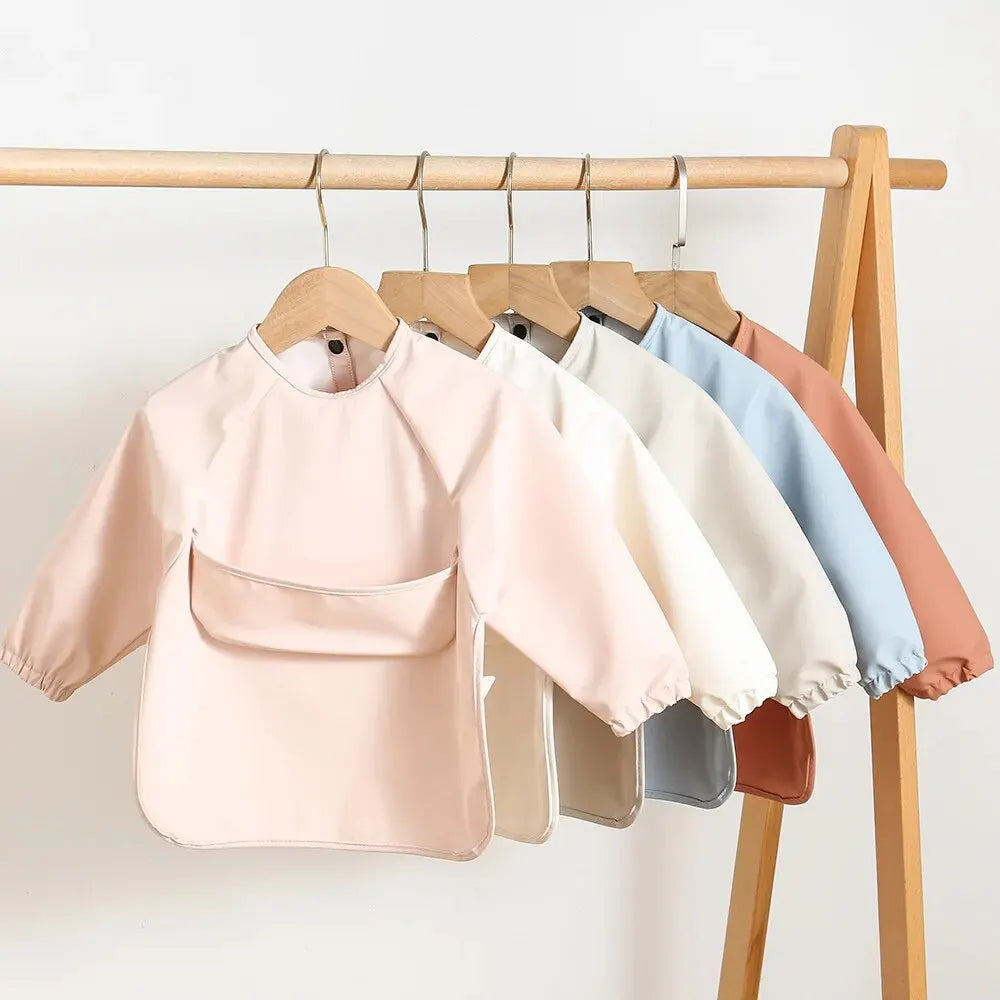 Waterproof Long Sleeve Baby Feeding Bib