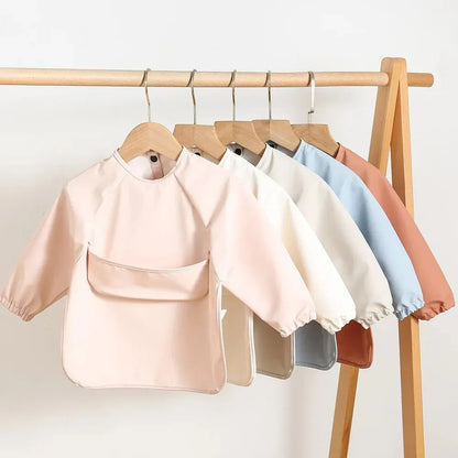 Waterproof Long Sleeve Baby Feeding Bib