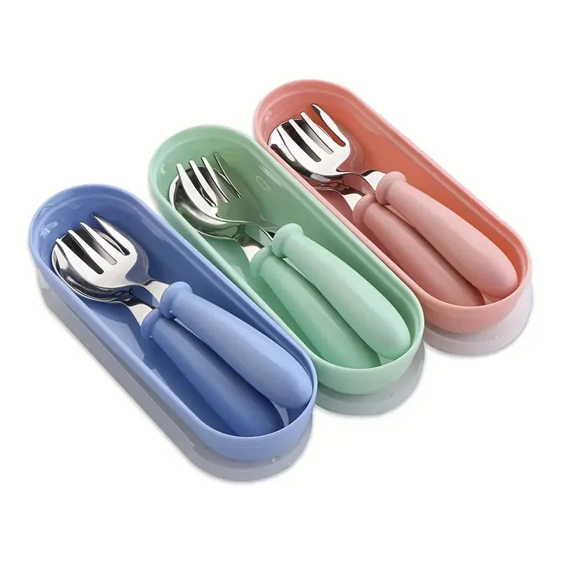 Stainless Steel Baby Spoon & Fork Set