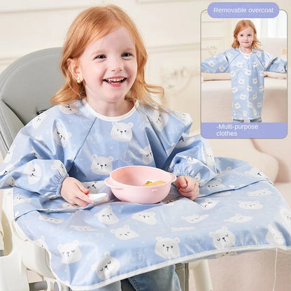 Full Coverage Baby Feeding Bib with Table Cover