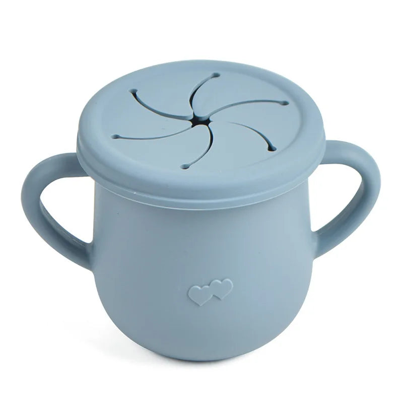 Silicone Kids Snack Cup with Lid
