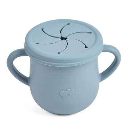 Silicone Kids Snack Cup with Lid