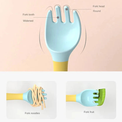 Bendable Baby Fork and Spoon Set