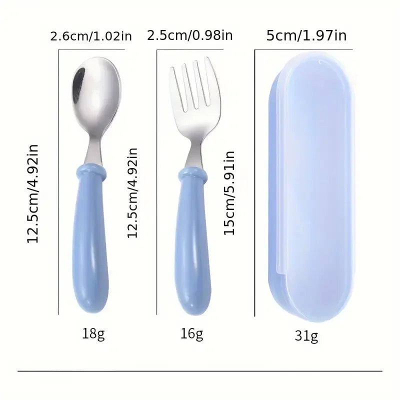 Stainless Steel Baby Spoon & Fork Set
