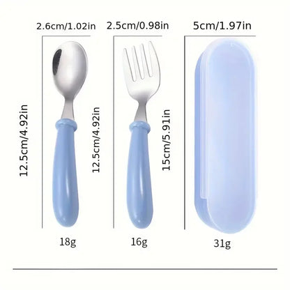 Stainless Steel Baby Spoon & Fork Set