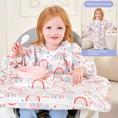 Full Coverage Baby Feeding Bib with Table Cover