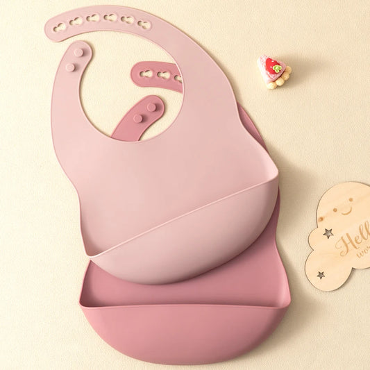 Silicone Baby Bib Set (2pcs)