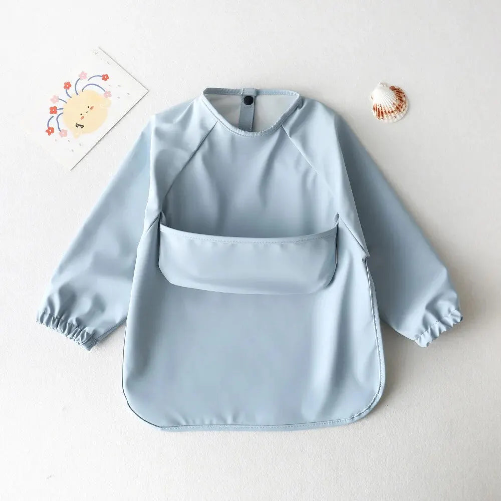 Waterproof Long Sleeve Baby Feeding Bib