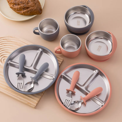 Stainless Steel Baby Feeding Set (5pcs)
