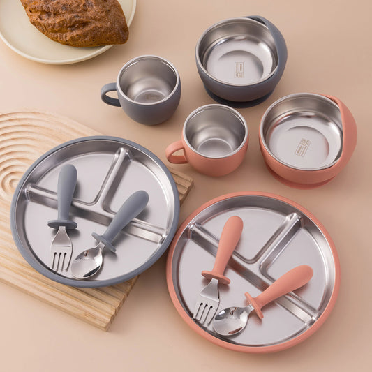 Stainless Steel Baby Feeding Set (5pcs)