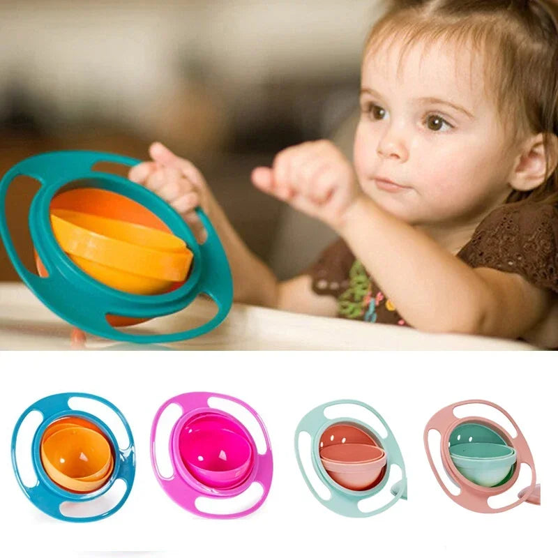 360° Gyro Spill-Proof Baby Bowl