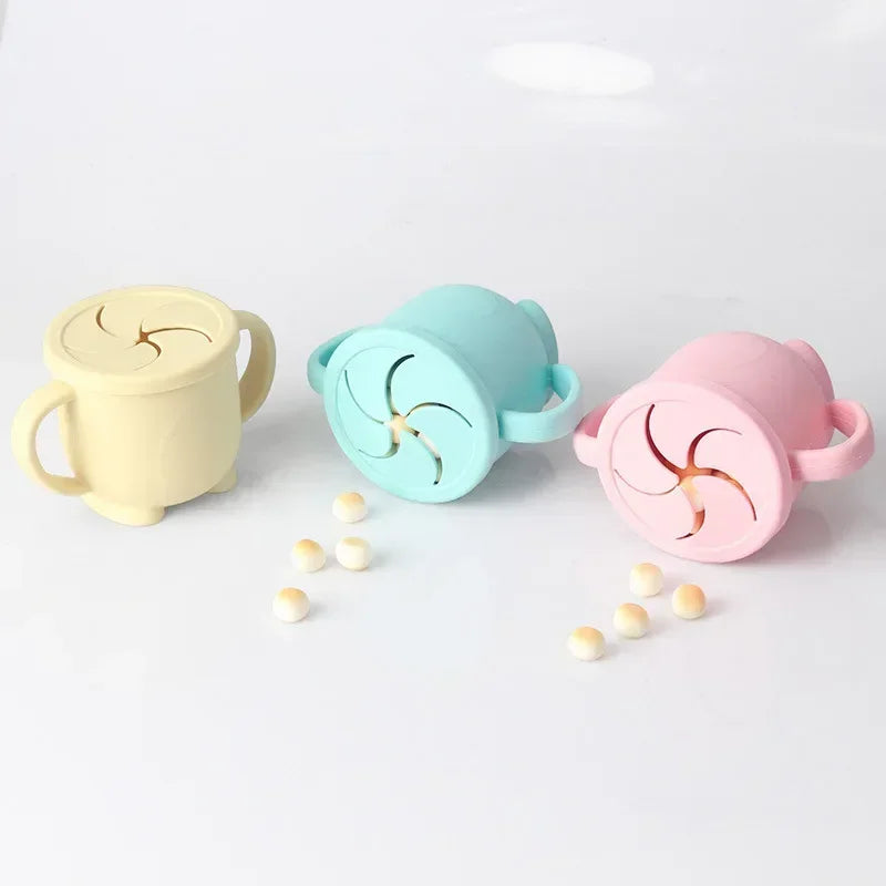 Silicone Kids Snack Cup with Lid