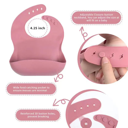 6pcs Silicone Baby Meal Training Set