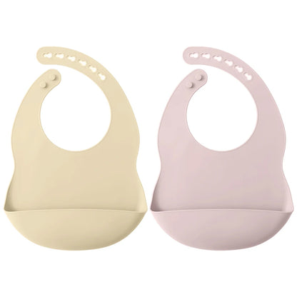 Silicone Baby Bib Set (2pcs)