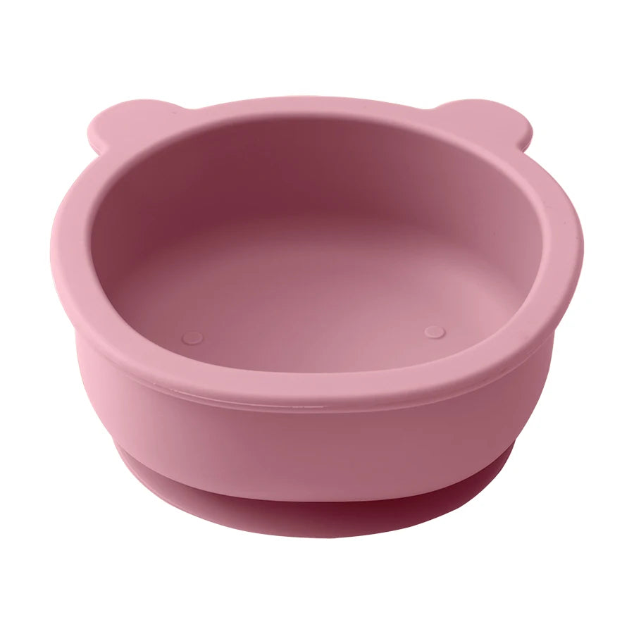 Bear Shape Silicone Baby Suction Bowl