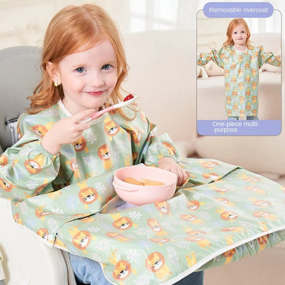 Full Coverage Baby Feeding Bib with Table Cover
