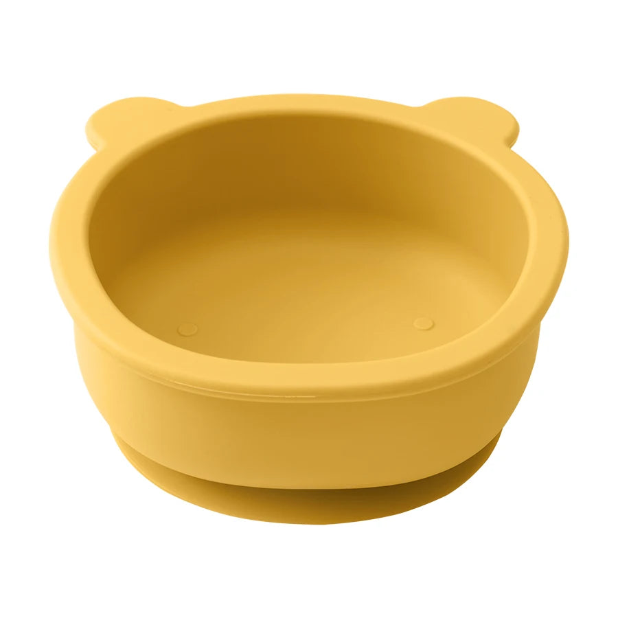 Bear Shape Silicone Baby Suction Bowl