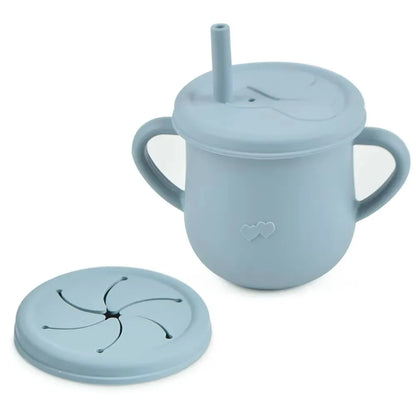 Silicone Kids Snack Cup with Lid