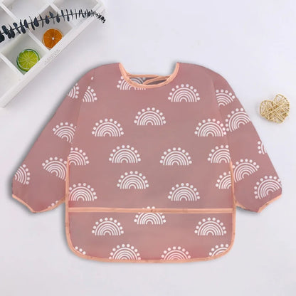 Waterproof Long Sleeve Baby Bib | Full Coverage