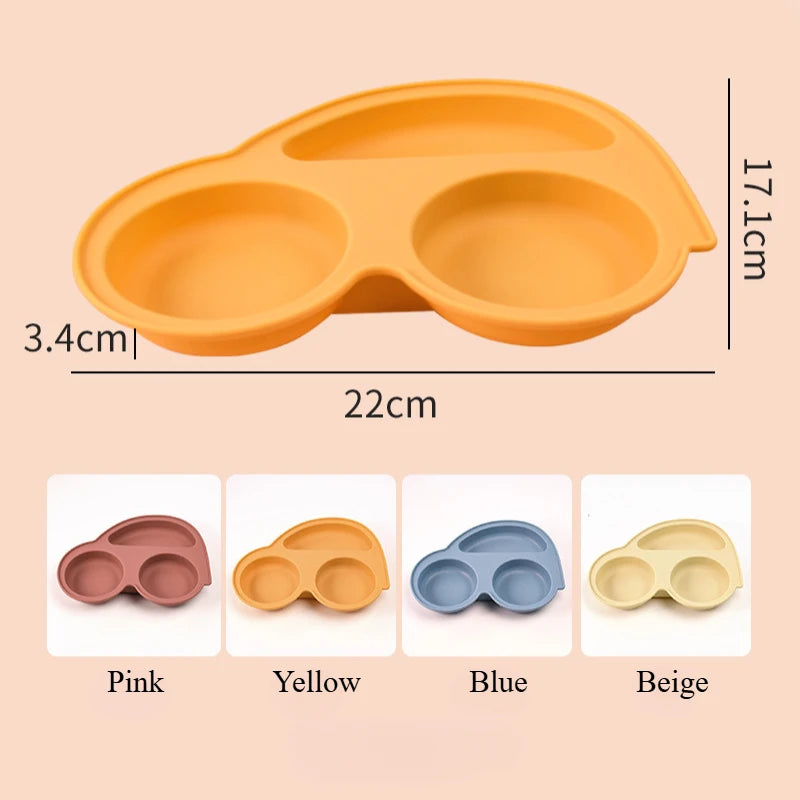 Silicone Baby Suction Plate – Car Shape